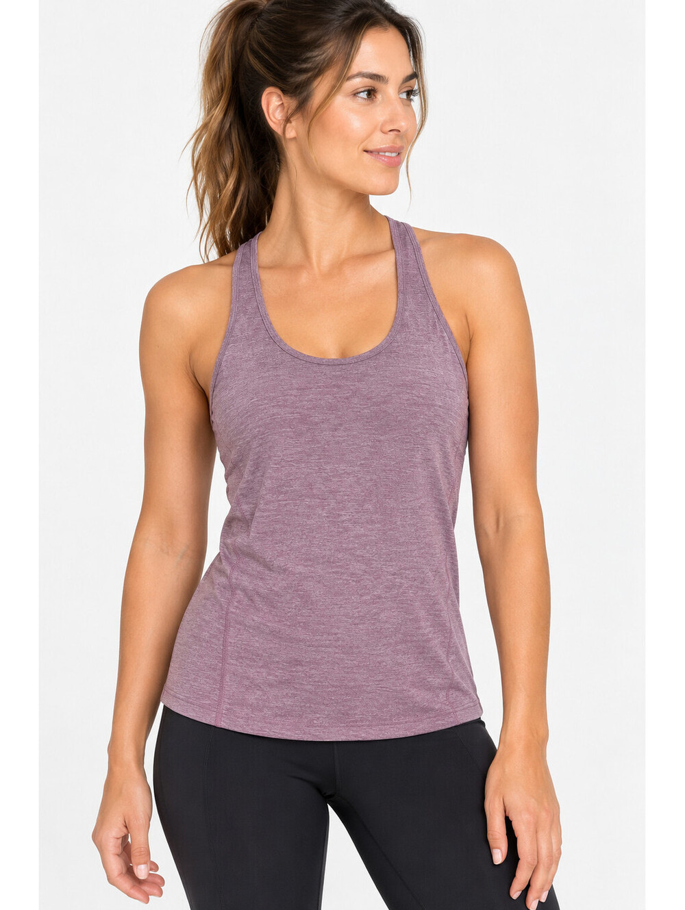 Lululemon Women’s Racerback Tank Top Heathered Purple Small Athletic Workout